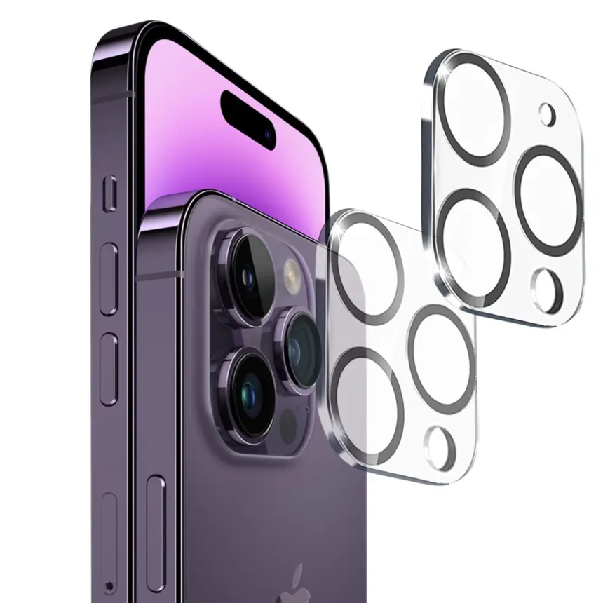 HD Clear Lens Guard – iPhone 15 Pro/Max, 2 Pack