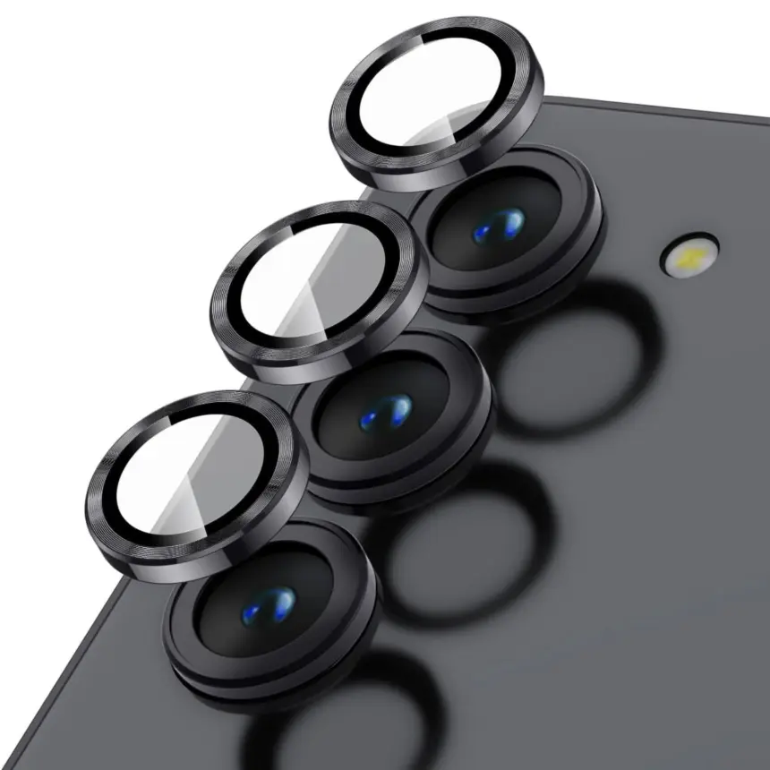 Camera Lens Ring Guard – Samsung S23, HD Clear, Silver