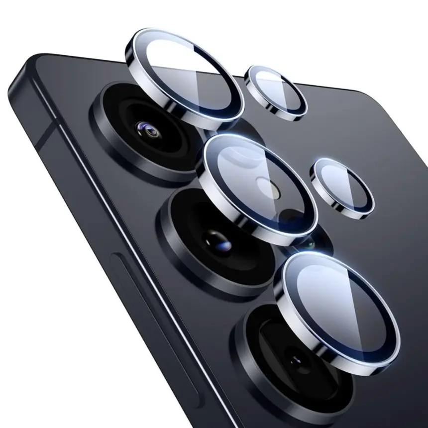 Camera Lens Ring Guard – Samsung S25 Ultra, HD Clear, Silver