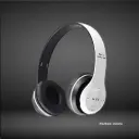 P47 – Wireless On-Ear Headphones, HD Sound & Bass, Mic, SD Slot(White)