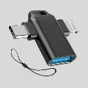 OTG2 2-in-1 Lightning/Type-C to USB OTG Converter – USB 3.0, 5Gbps