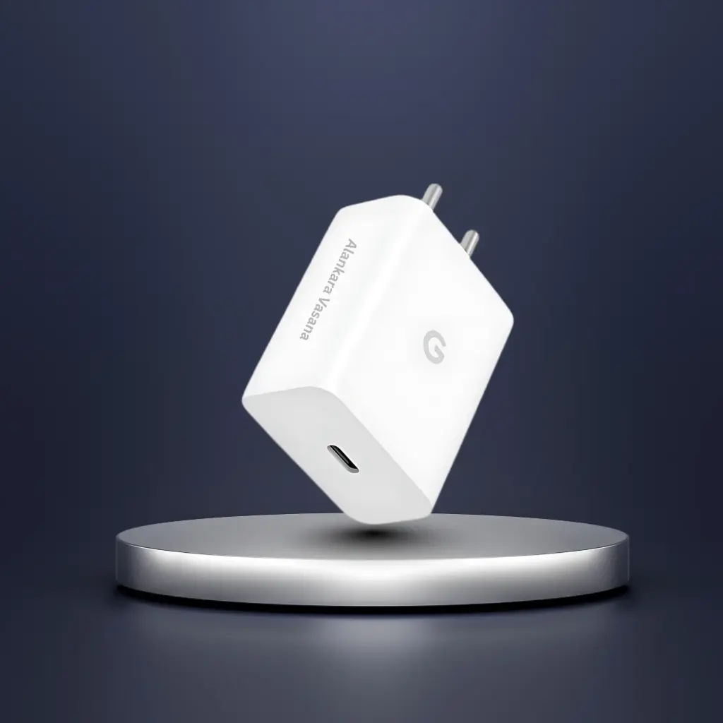 30W Type-C Fast Charger – Compatible with Google Pixel & More, White