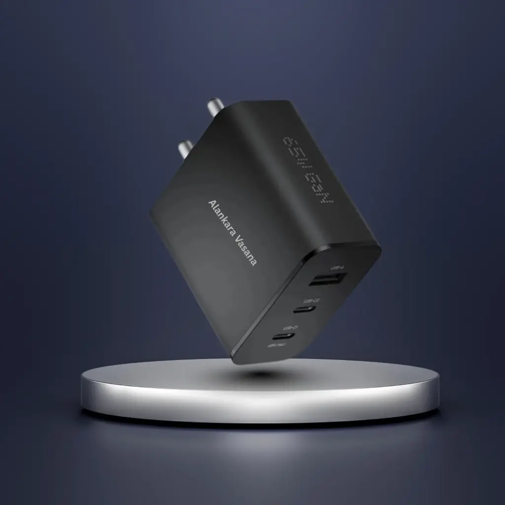 65W CMF Gan Trio Charger – 3-Port USB-C to A Fast Wall Adapter