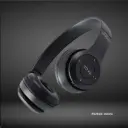 P47 – Wireless On-Ear Headphones, HD Sound & Bass, Mic, SD Slot(Black)