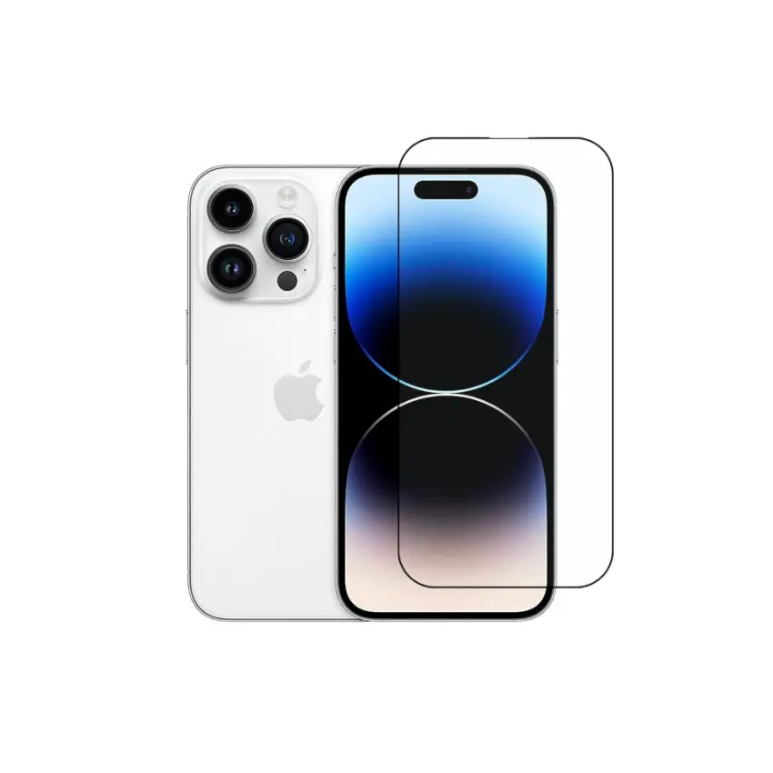 Military-Grade Gorilla Glass – iPhone 14 Pro, Black, Edge-to-Edge