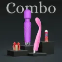 Ultimate Relaxation Combo – Purple Wand Massager, Pink Groove Massager, 50ml Lubricant & Mystery Box
