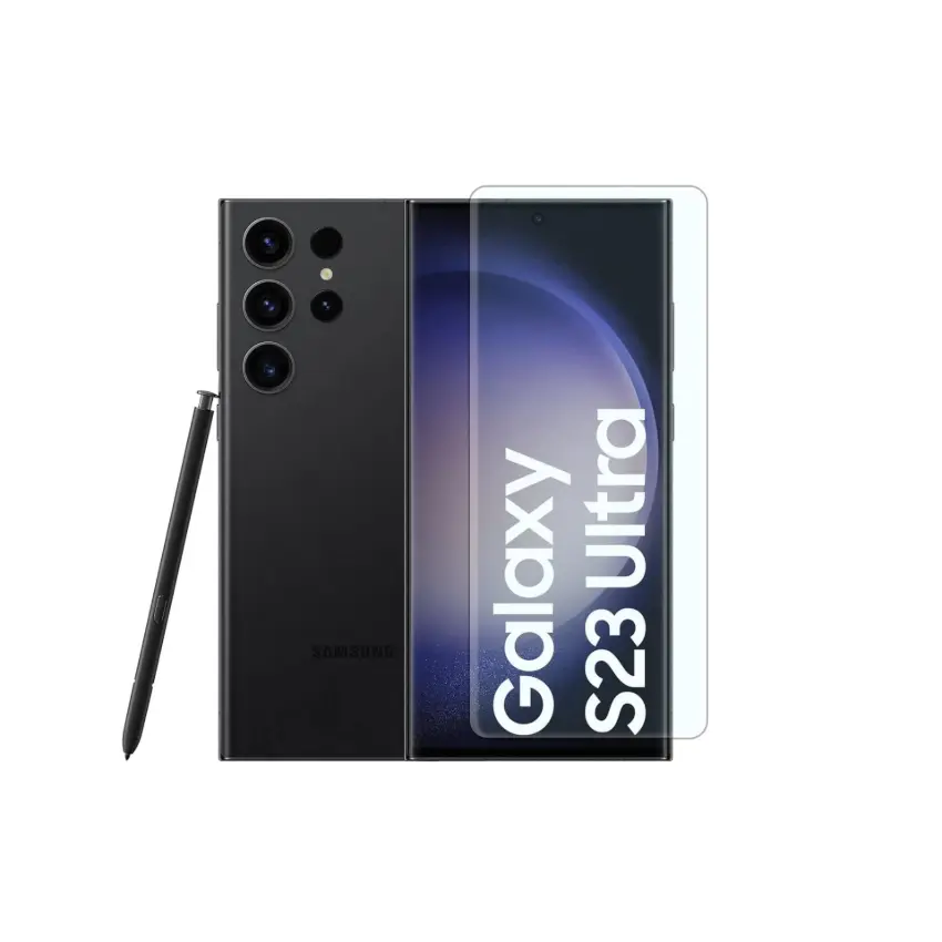 Edge-to-Edge Full Glue Glass – Samsung S23 Ultra, Black