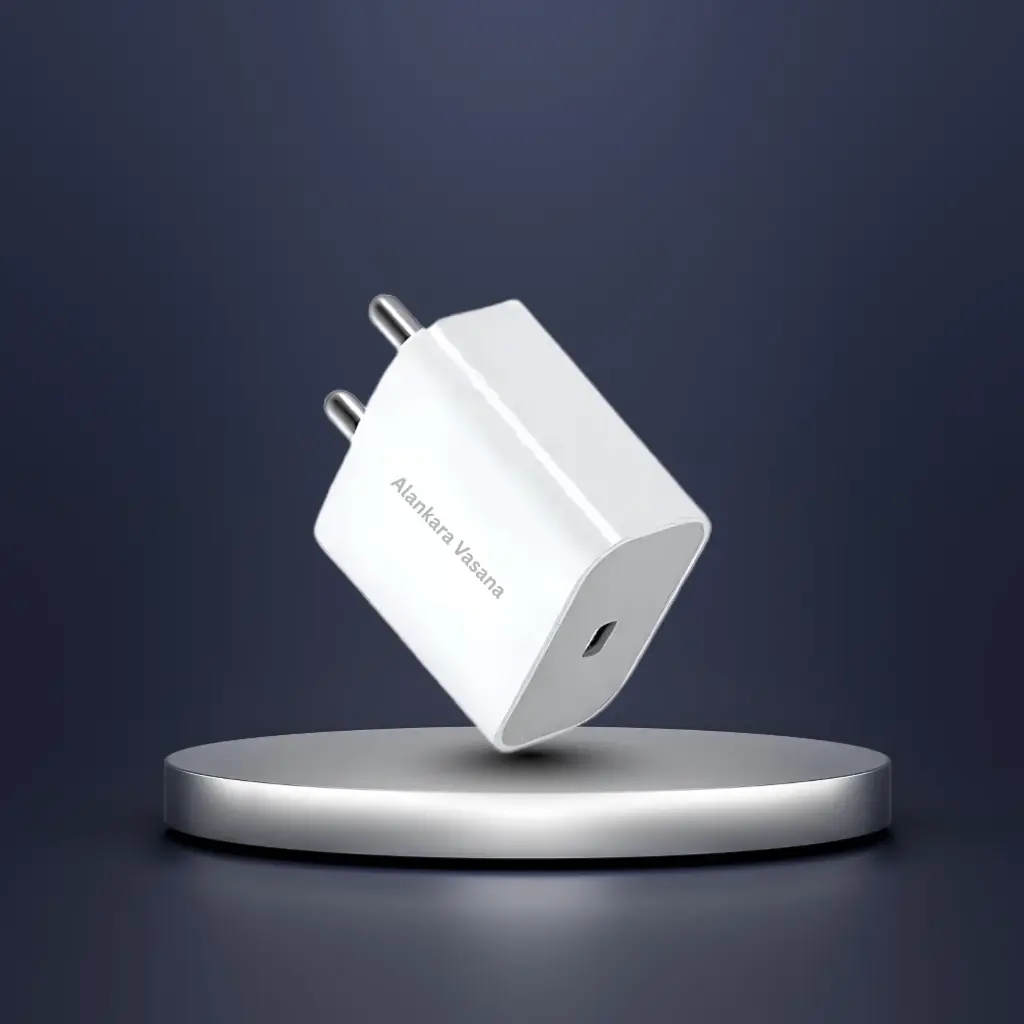 20W Type-C PD Charger – iPhone 11–16 Series, BIS Certified, White