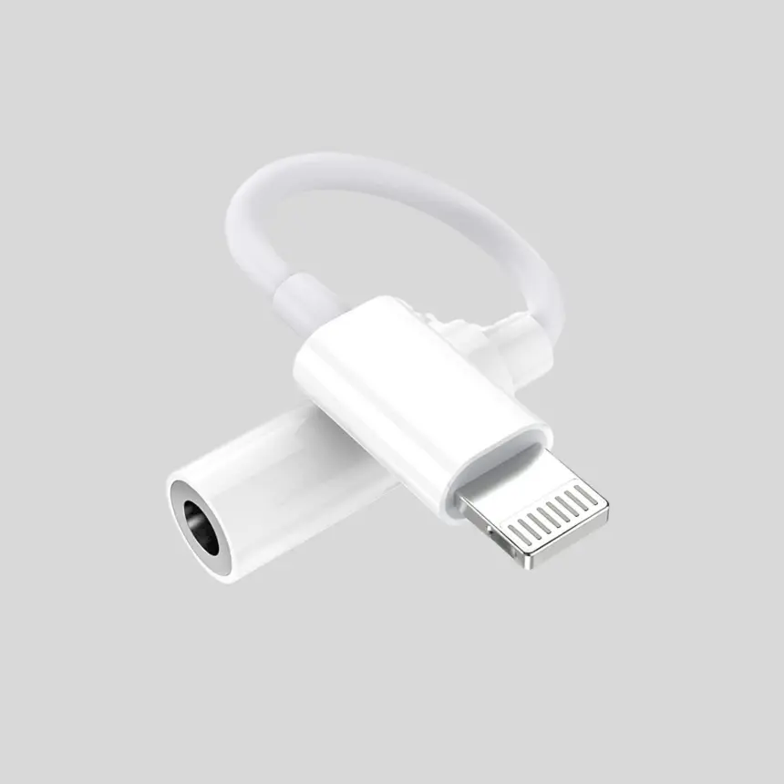 Lightning to 3.5mm Jack Adapter – iOS Audio Conversion, Universal