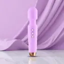 Cordless Body Wand Massager – 28 Modes, Rechargeable & Water Resistant, Purple(Purple)
