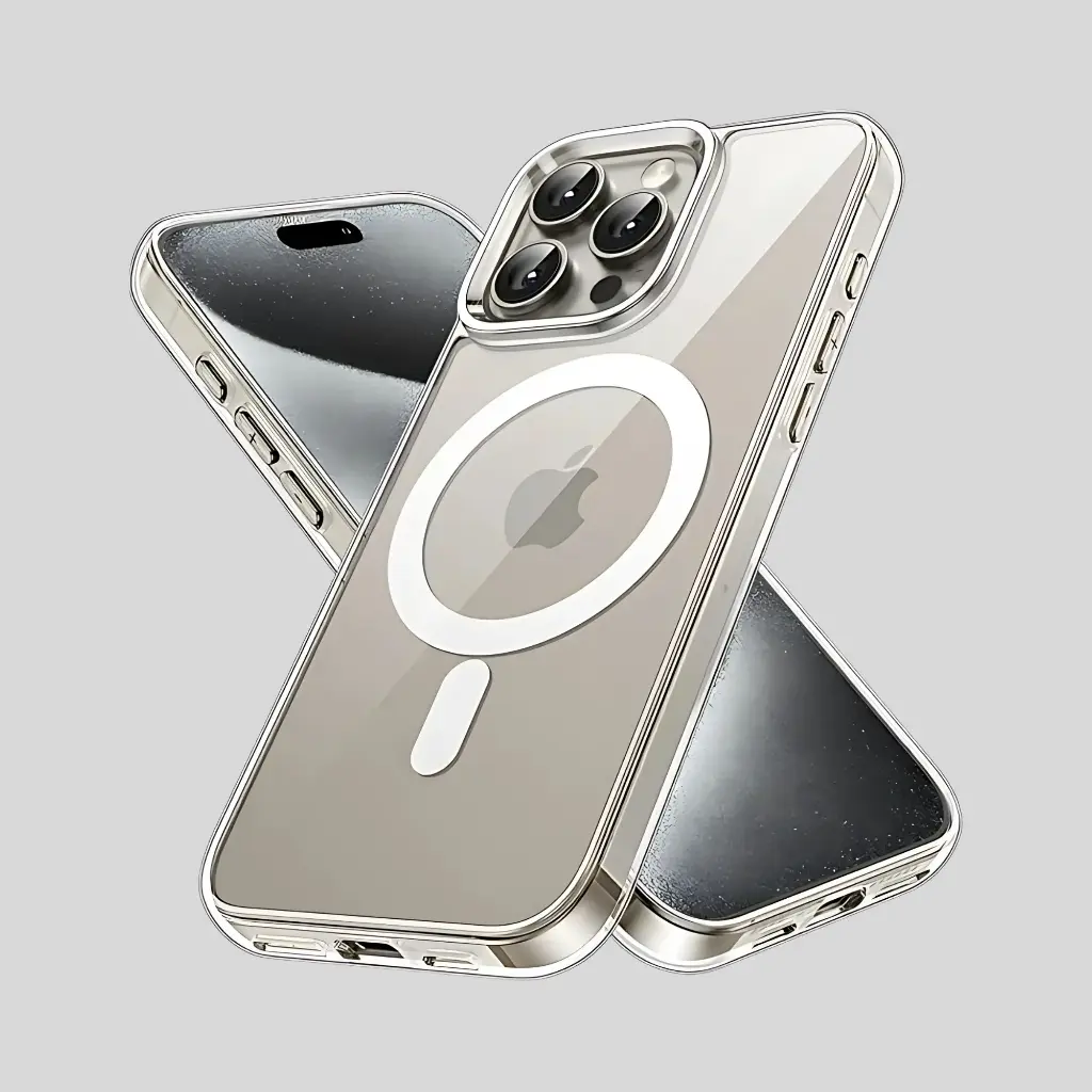 Magfit Cover – iPhone 15 Pro, MagSafe, Shockproof Transparent Case