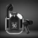 Ultrapods Pro TWS – Transparent Case with LED Display (Black)