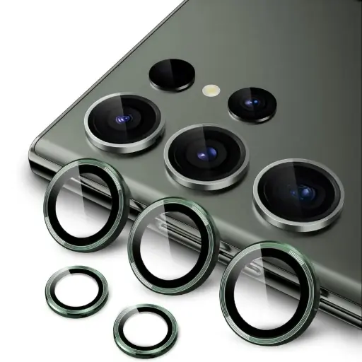 [AV-CL-S23U] Camera Lens Ring Guard – Samsung S23 Ultra, HD Clear, Silver