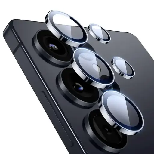 [AV-CL-S25U] Camera Lens Ring Guard – Samsung S25 Ultra, HD Clear, Silver