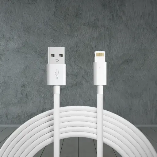 [AV-USBTOI-WHT] USB to Lightning Cable – 3A Fast Charge, Data Sync