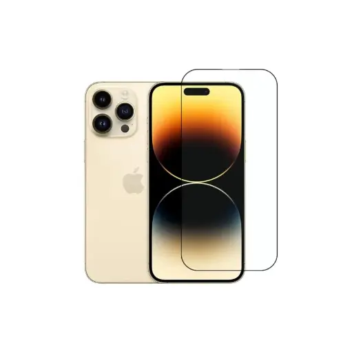 [AV-SP-IP14PM] Military-Grade Gorilla Glass – iPhone 14 Pro Max, Black, Edge-to-Edge