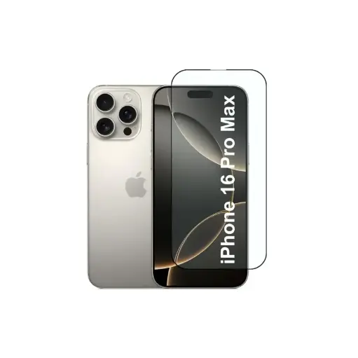 [AV-SP-IP16PM] Military-Grade Gorilla Glass – iPhone 16 Pro Max, Black, Edge-to-Edge