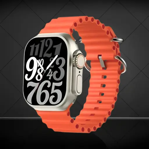 [AV-SM-T900 (O)] T900 Ultra Smartwatch – 2.09" HD, BT Calling, Fitness & Heart Rate, Orange