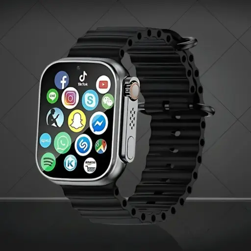 [AV-SM-T800 (B)] T800 Ultra Smartwatch – 1.99" Display, BT Calling, AI Voice, Black