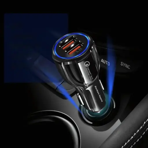 [AV-CA-Dual( BLK)] 20W Type-C PD Car Charger – Fast Charge with LED Indicator (BLACK)