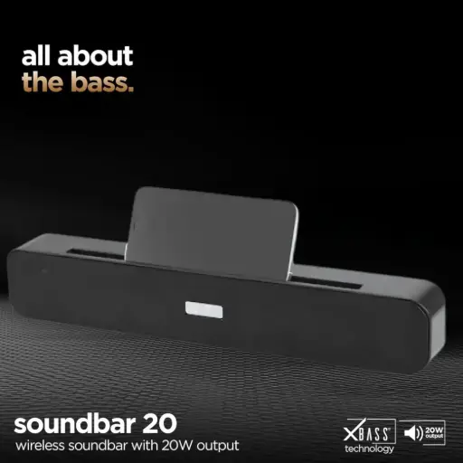 [AV-SPK-BARST] MZ M423SP Bluetooth Soundbar – 10W Thunder Sound, Portable