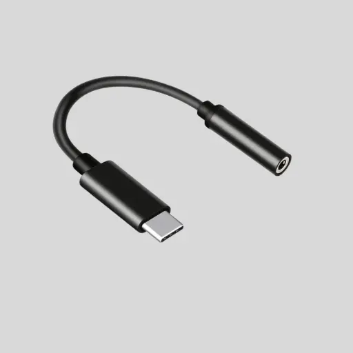 [SAM-JACK-BLK] Samsung Type-C to 3.5mm Jack – 32bit Hi-Fi Audio Adapter, Black