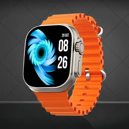 [AV-SM-T10 (O)] Global T10 Ultra Smartwatch – 2.09" Display, BT Calling, Orange