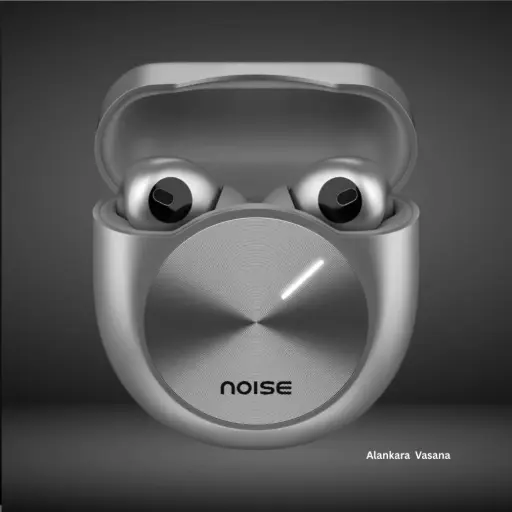 [AV-EAR-NOISE-(SLV)] Noise Master Buds – 49dB ANC, Spatial Audio, 44H Playtime (Silver)